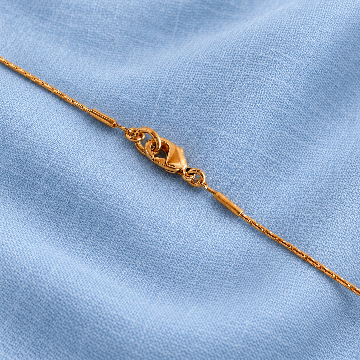 Dainty Beaded Necklace 24K Gold Platting with Glass Beads
